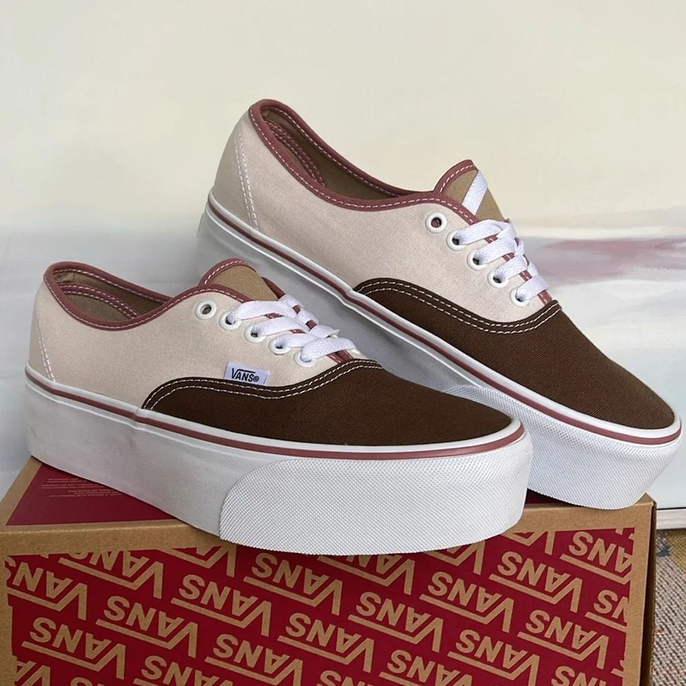 Vans WMNS Authentic Stackform Earthy Blocking Multi Color VN000CN0BMG Platforms